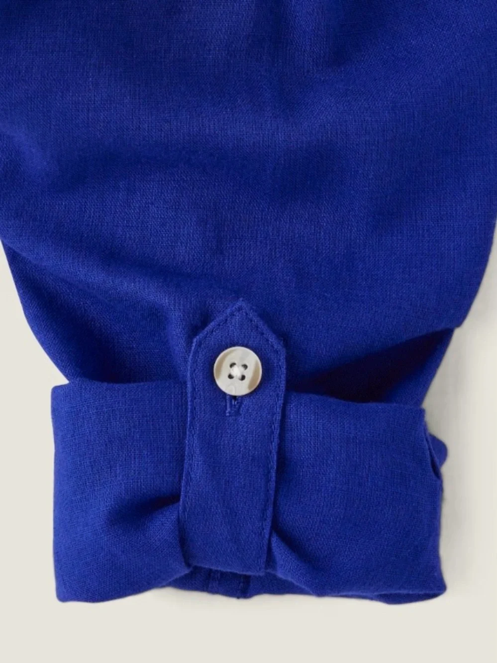 Gymboree Boys’ ‘Dad and Me’ Blue Linen-Blend Button Down Shirt Size 6